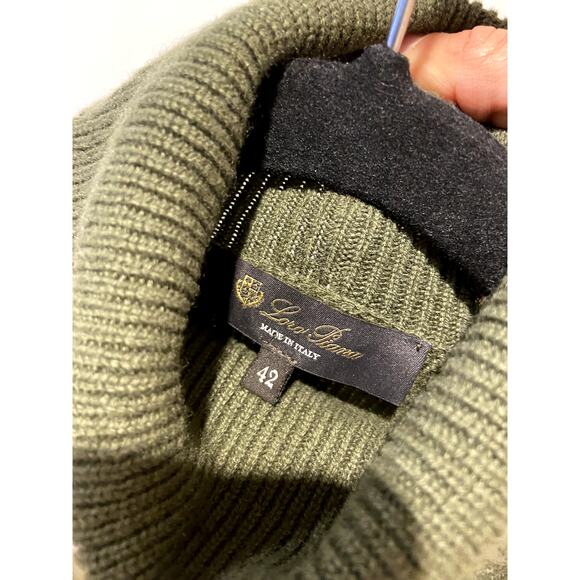 Loro Piana Celerina Cashmere Turtleneck Sweater size 42 US 6 - Picture 6 of 8